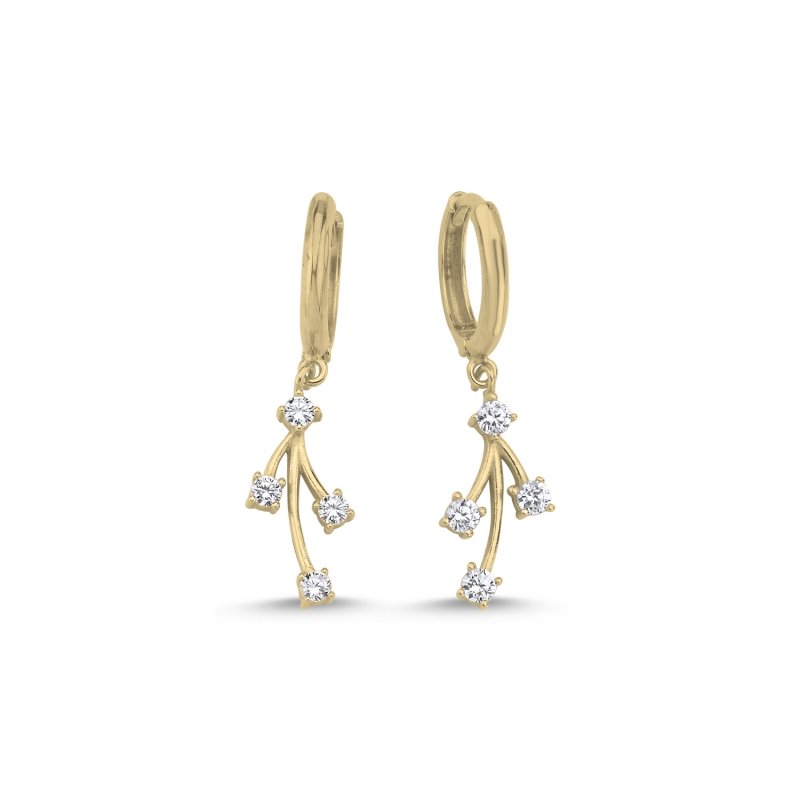 CZ Huggie Hoop Earrings - E102216