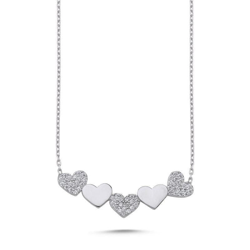 Heart CZ Necklace - N102225