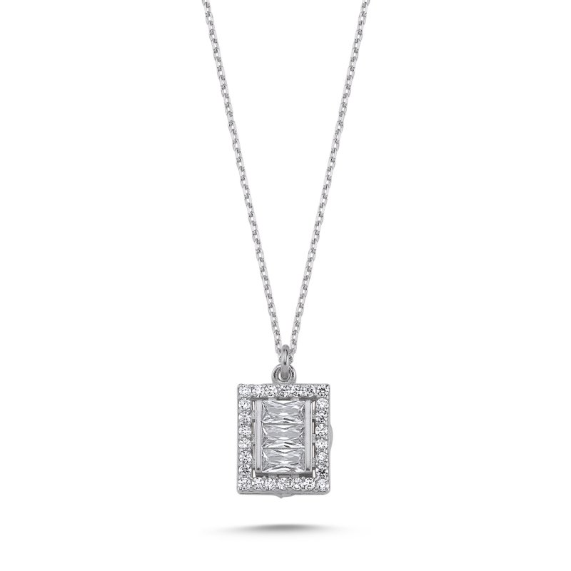 Baguette CZ Necklace - N102235