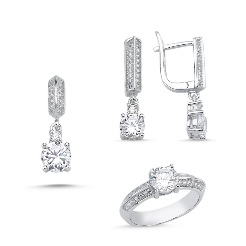 CZ Solitaire Set - S102334
