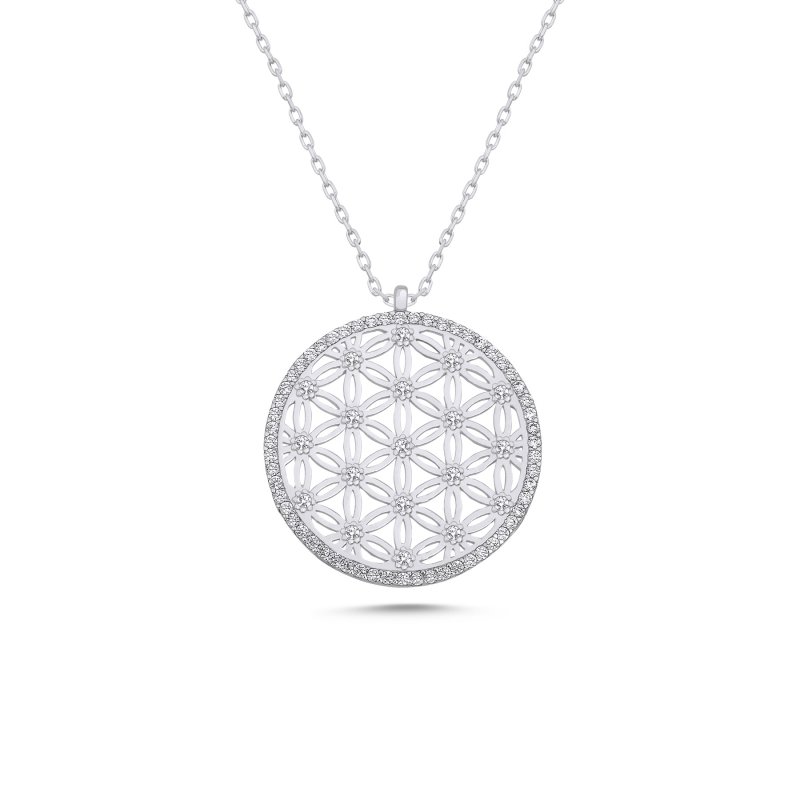 Flower of Life CZ Necklace - N102352