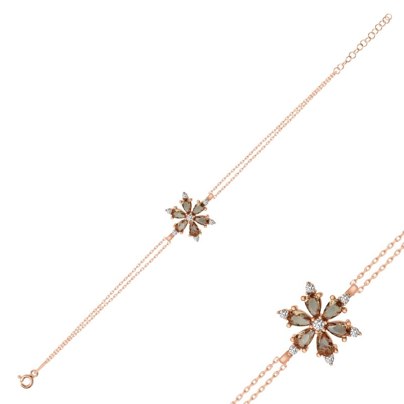 Lotus Flower Zultanit CZ Bracelet - B102366