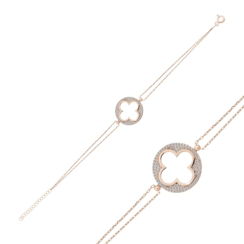 Quatrefoil CZ Bracelet - B102385