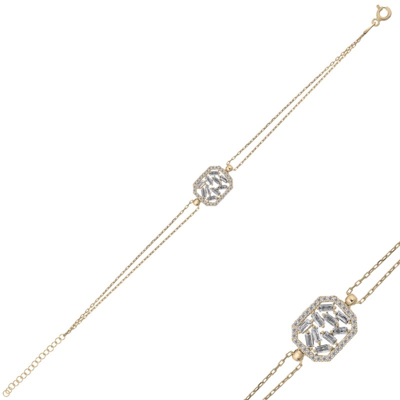 Baguette CZ Bracelet - B102388