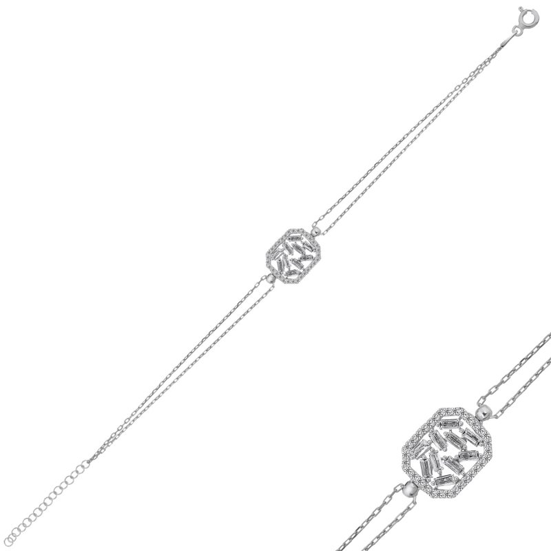 Baguette CZ Bracelet - B102388