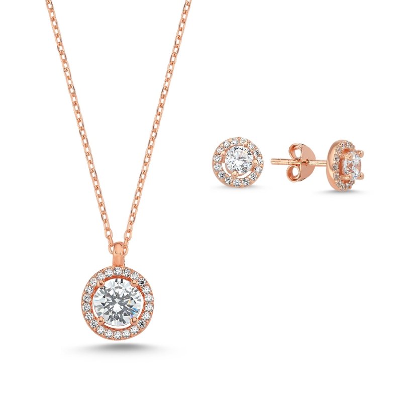 Halo Solitaire CZ Set - S102424