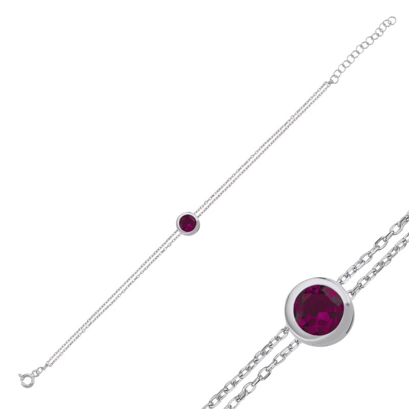 Solitaire CZ Bracelet - B102439