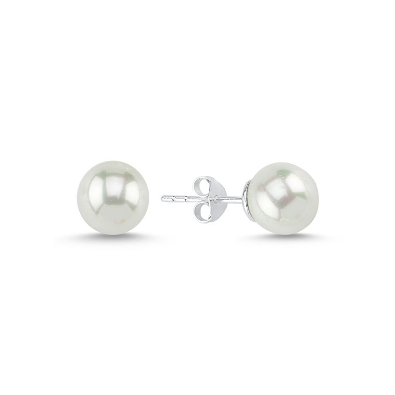 8mm Pearl Stud Earrings - E102488