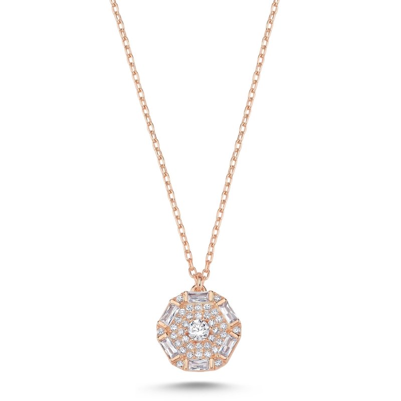 Baguette CZ Necklace - N102593