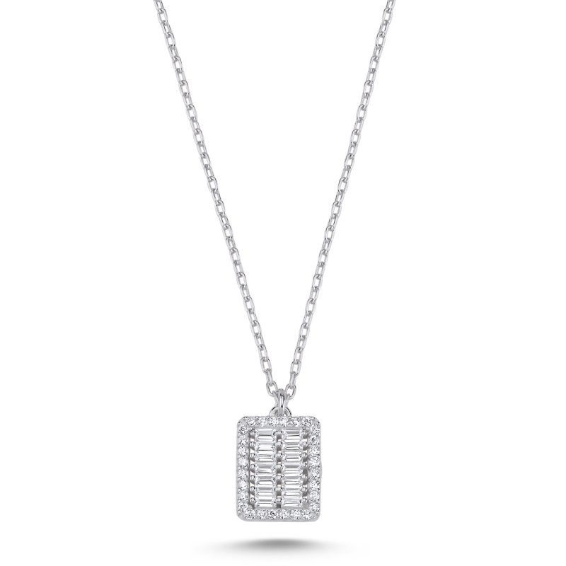Baget Zirkon Taşlı Kolye - N102594