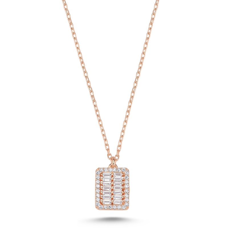 Baguette CZ Necklace - N102594