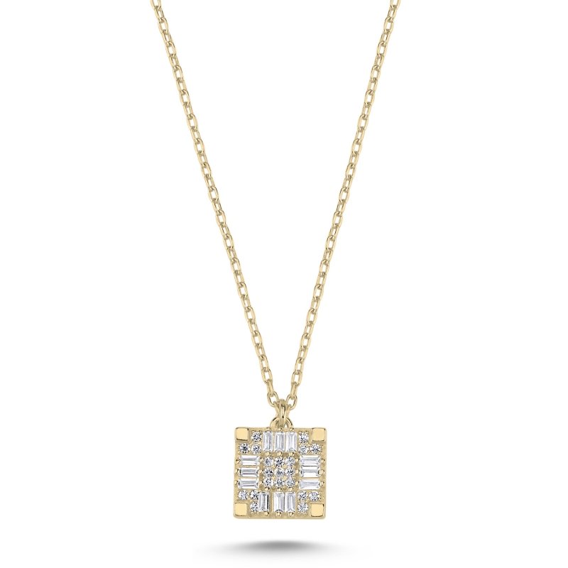 Baget Zirkon Taşlı Kolye - N102600