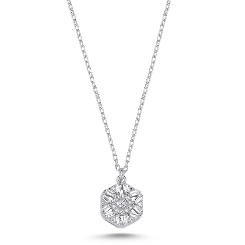 Baguette CZ Necklace - N102601