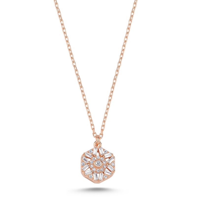 Baguette CZ Necklace - N102601