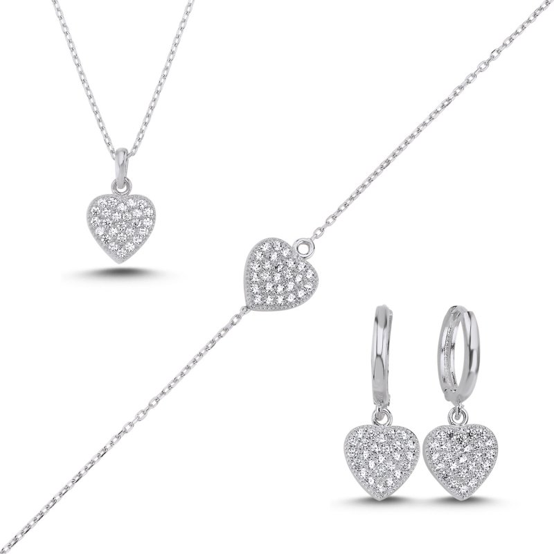 Heart CZ Set - S102701