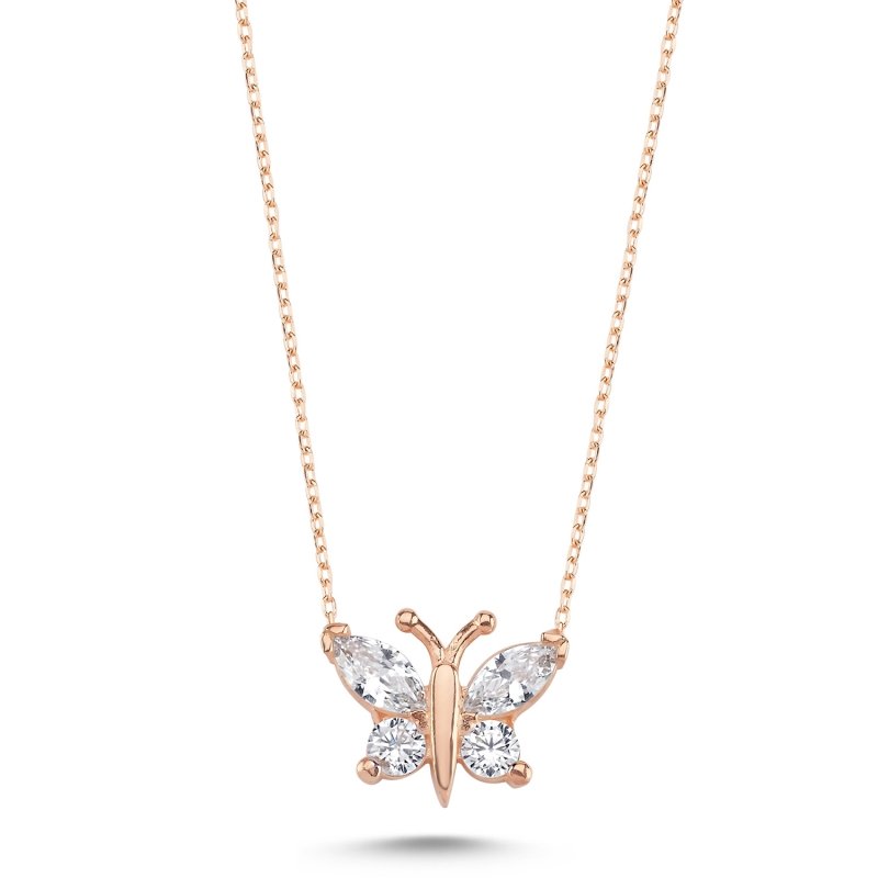 Butterfly CZ Necklace - N102704