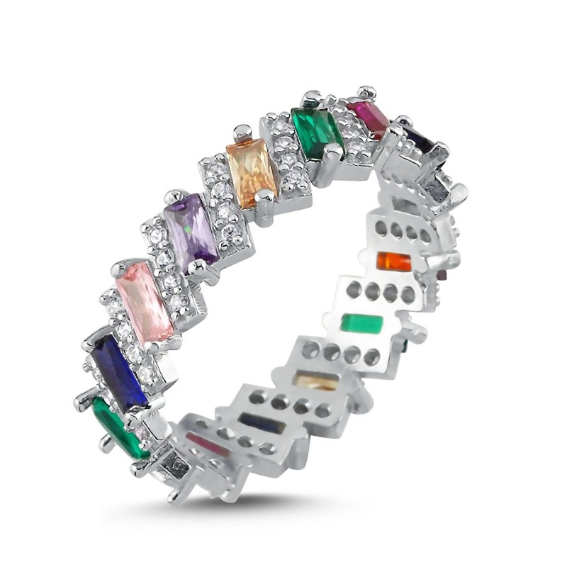 Colored Baguette CZ Eternity Ring - R102774