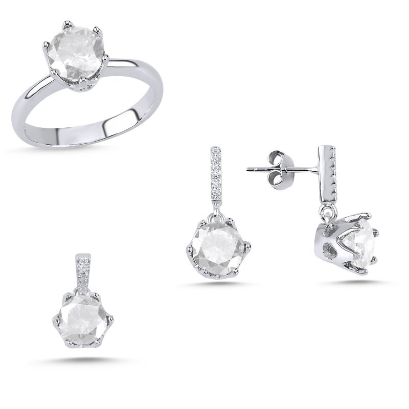 CZ Solitaire Set - S102786
