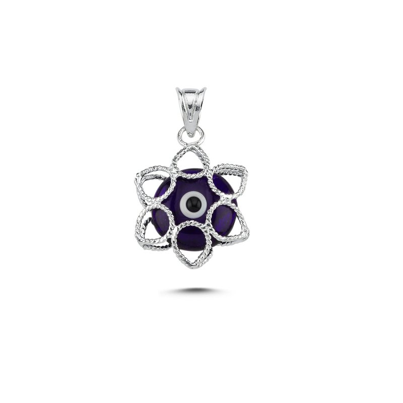 Evil Eye Filigree Teardrop & Star Pendant - P102796