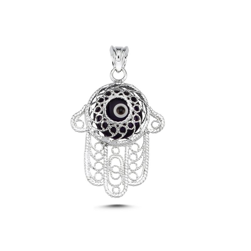 Evil Eye Filigree Hamsa Pendant - P102806