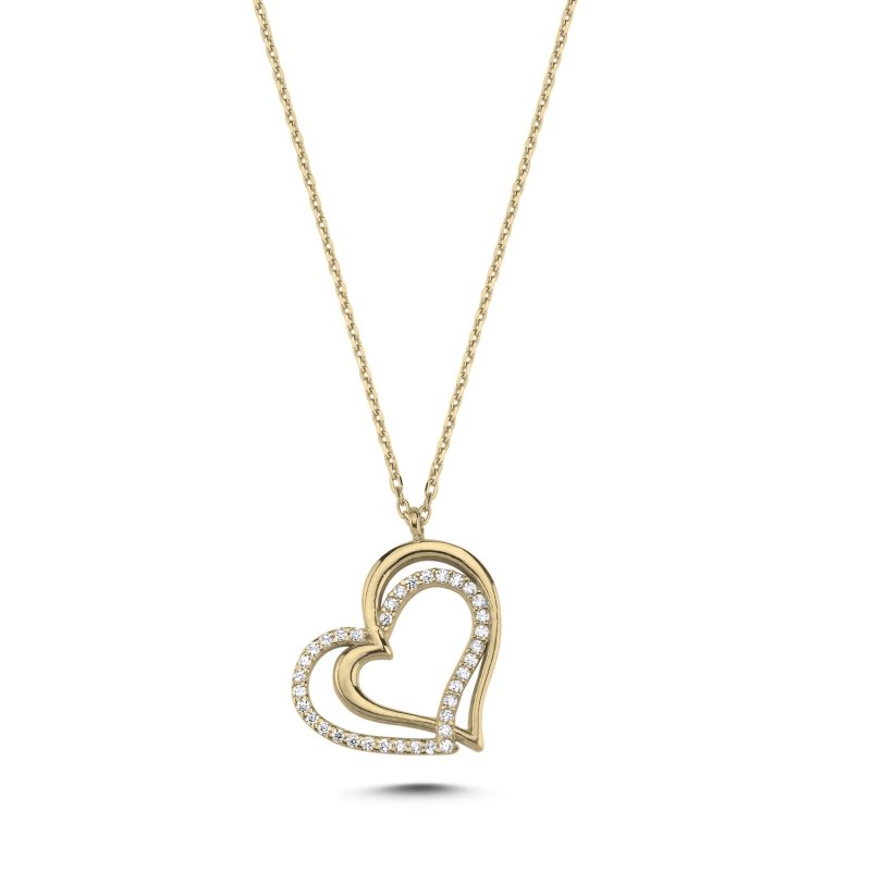 Heart CZ Necklace - N102824
