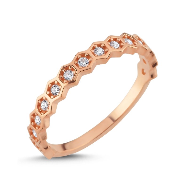 CZ Half Eternity Ring - R102832