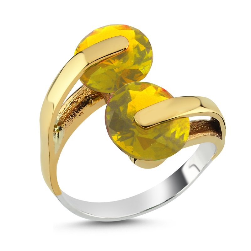 Zirkon Taşlı Ayarlanabilir Boylu Otantik Yüzük - R102846
