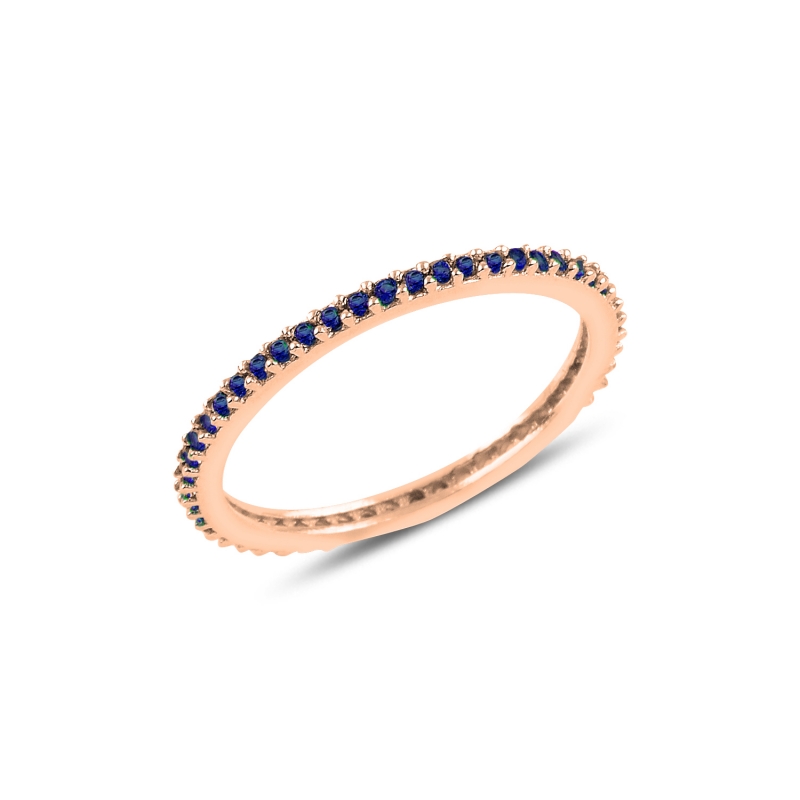 Single Row Sapphire CZ Thin Eternity Ring - R102944