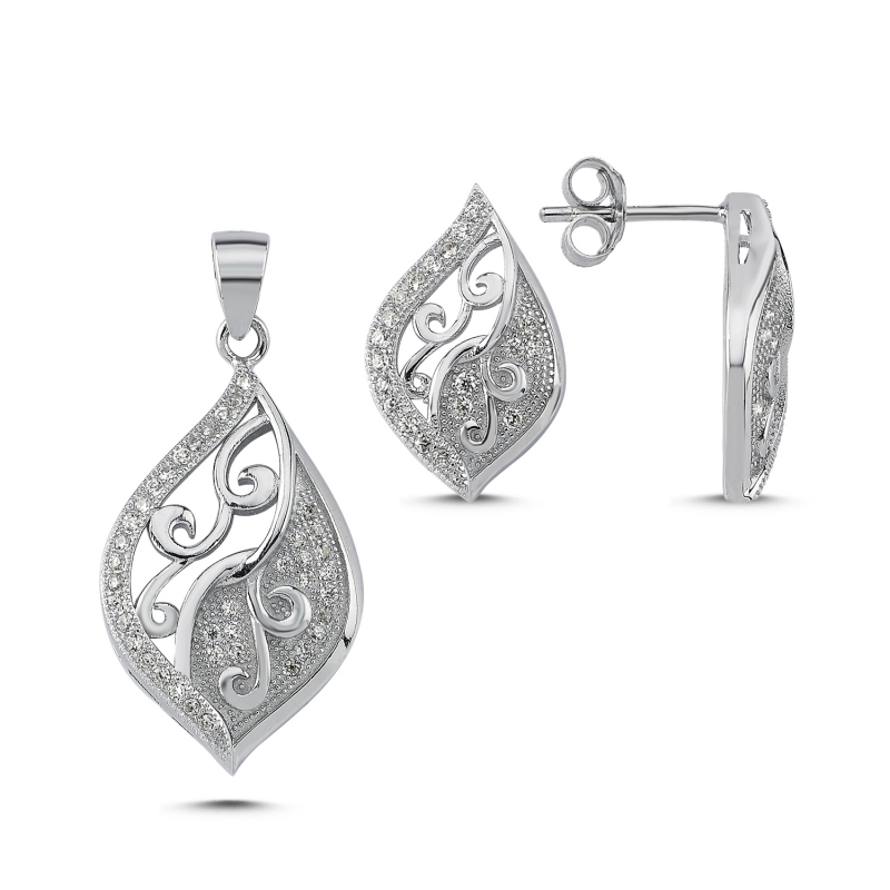 Leaf CZ Set - S103082