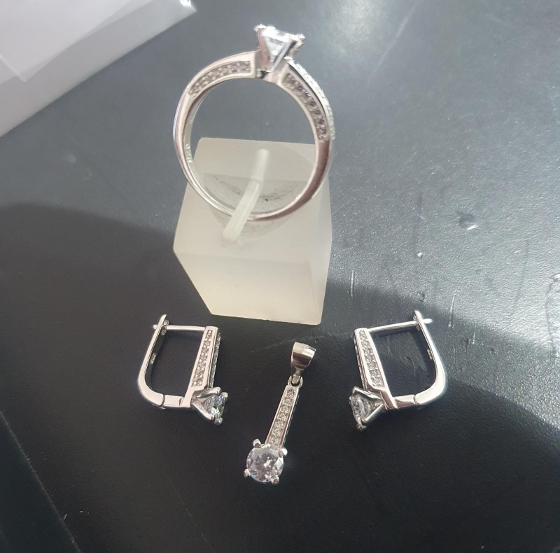 CZ Solitaire Set - S103083