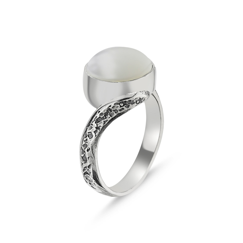 Mother of Pearl Stone Handmade Ring - R103105