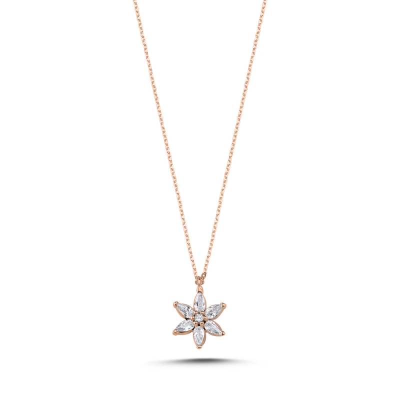 Flower Marquise CZ Necklace - N103112