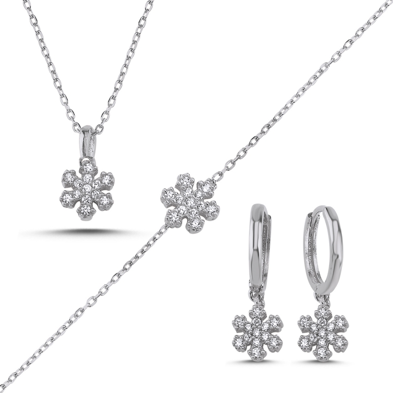 Snowflake CZ Set - S103129