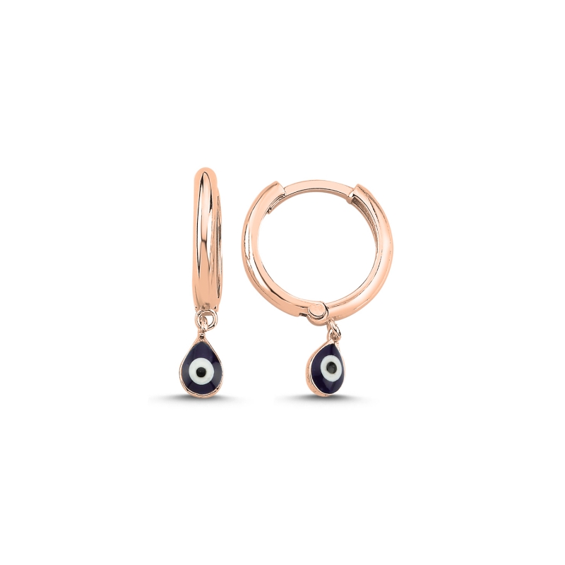 Enamel Eye Huggie Hoop Earrings - E103131