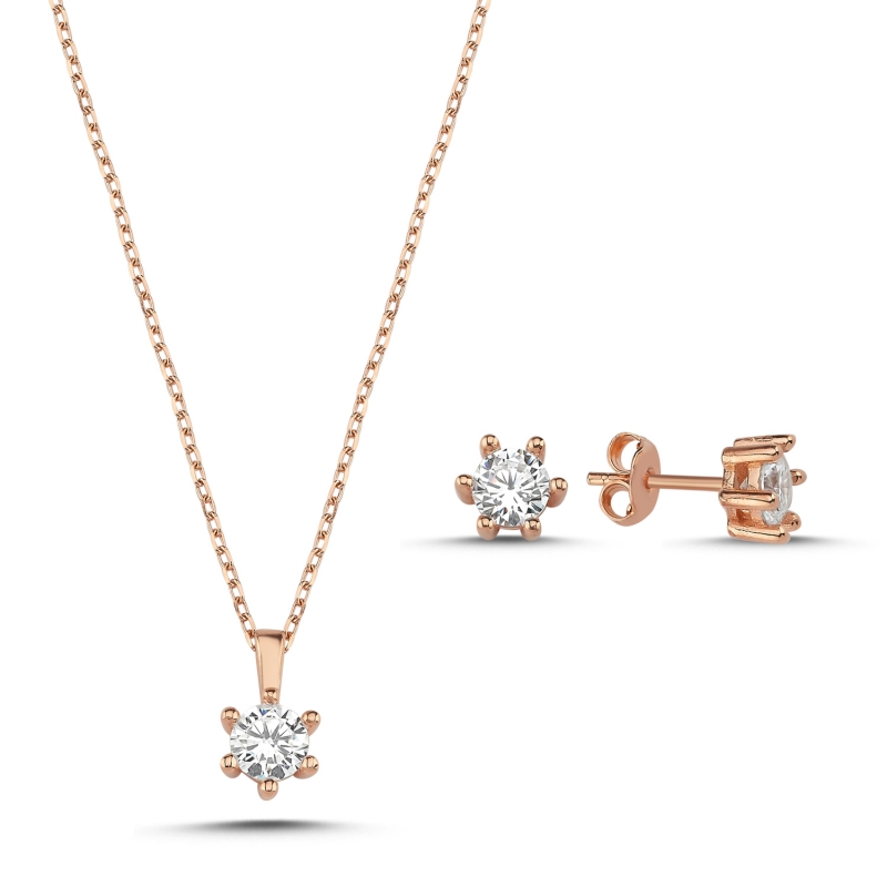 Tektaş 5mm Zirkon Taşlı Set - S103156