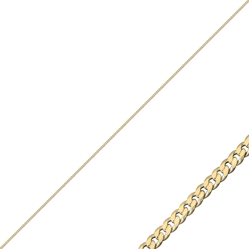 40 Micron Curb Chain Necklace - CH103210