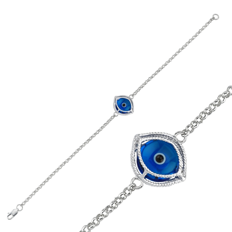 Evil Eye Filigree Marquise Bracelet - B103284
