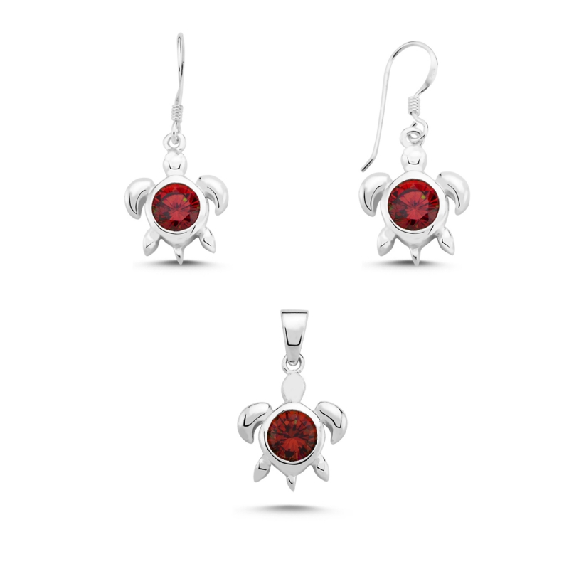 Turtle Solitaire CZ Earrings - S103500