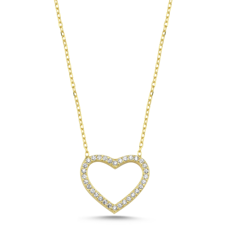 Heart CZ Necklace - N103530