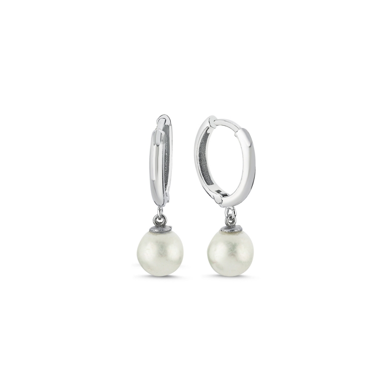 7mm İncili Hagi Küpe - E103544