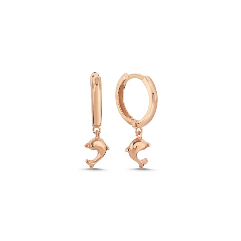 Dolphin Huggie Hoop Earrings - E103548