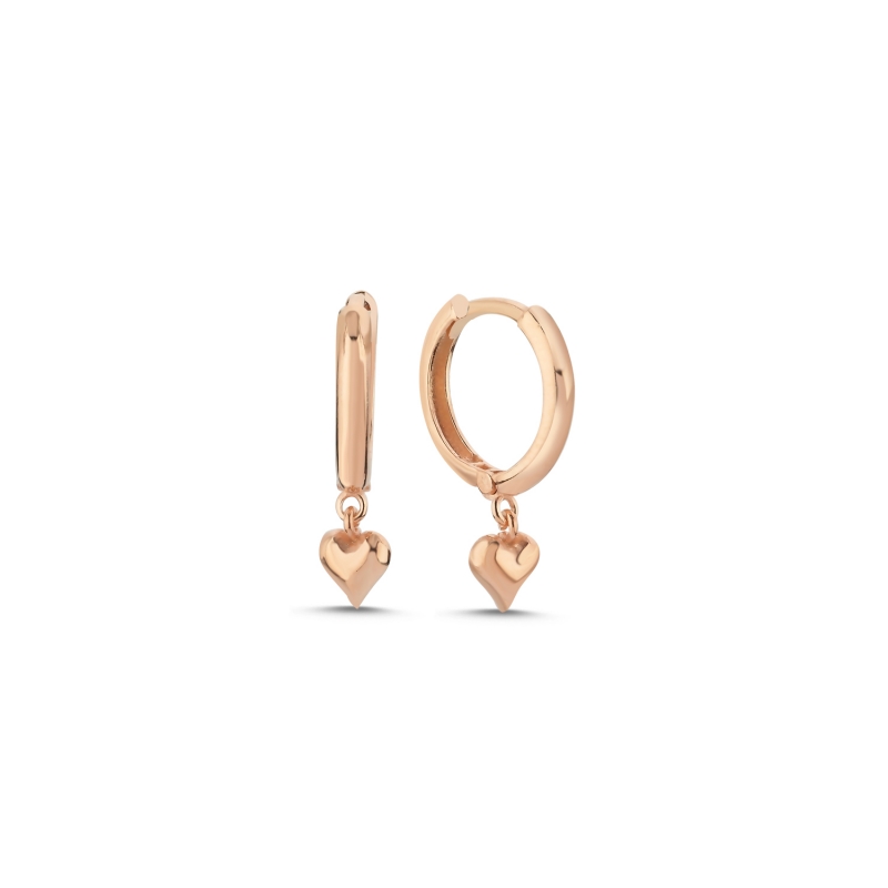 Heart Huggie Hoop Earrings - E103549