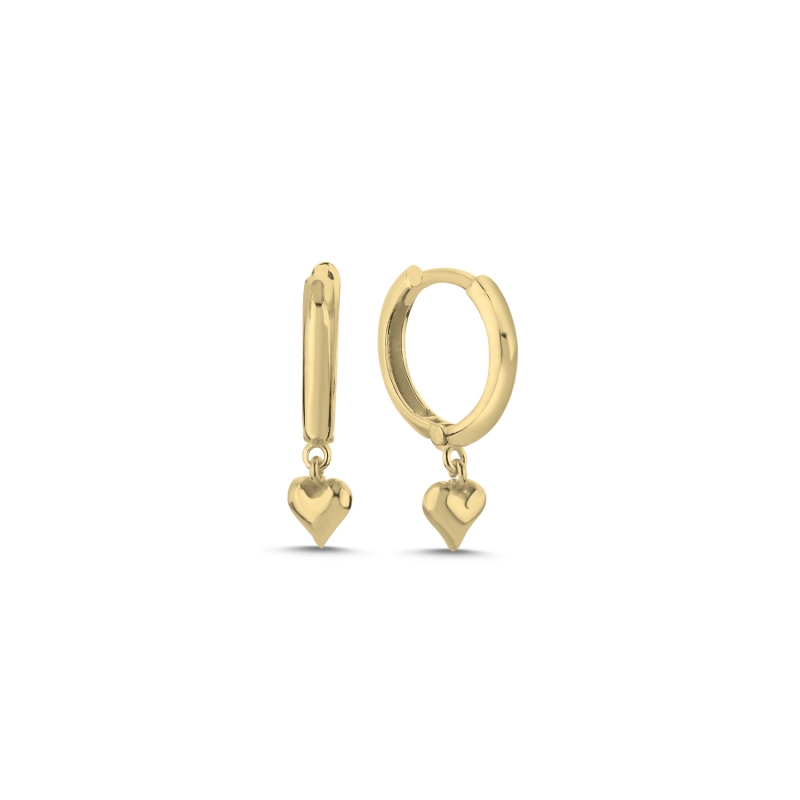 Heart Huggie Hoop Earrings - E103549