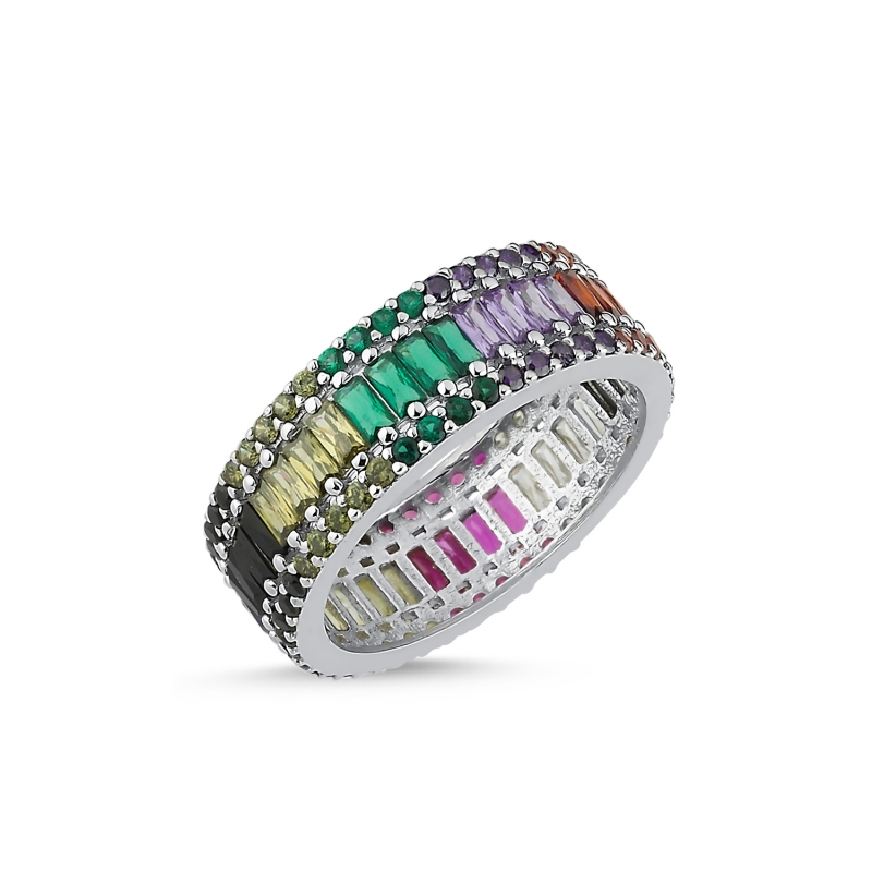 Mix Baguette CZ Eternity Ring - R103666