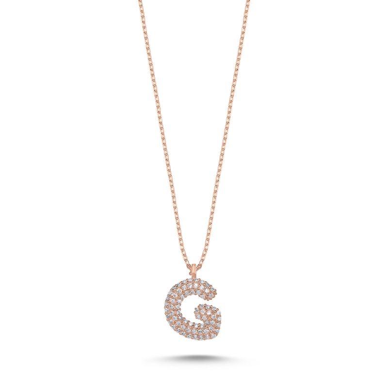 -G- Initial CZ Necklace - N103676