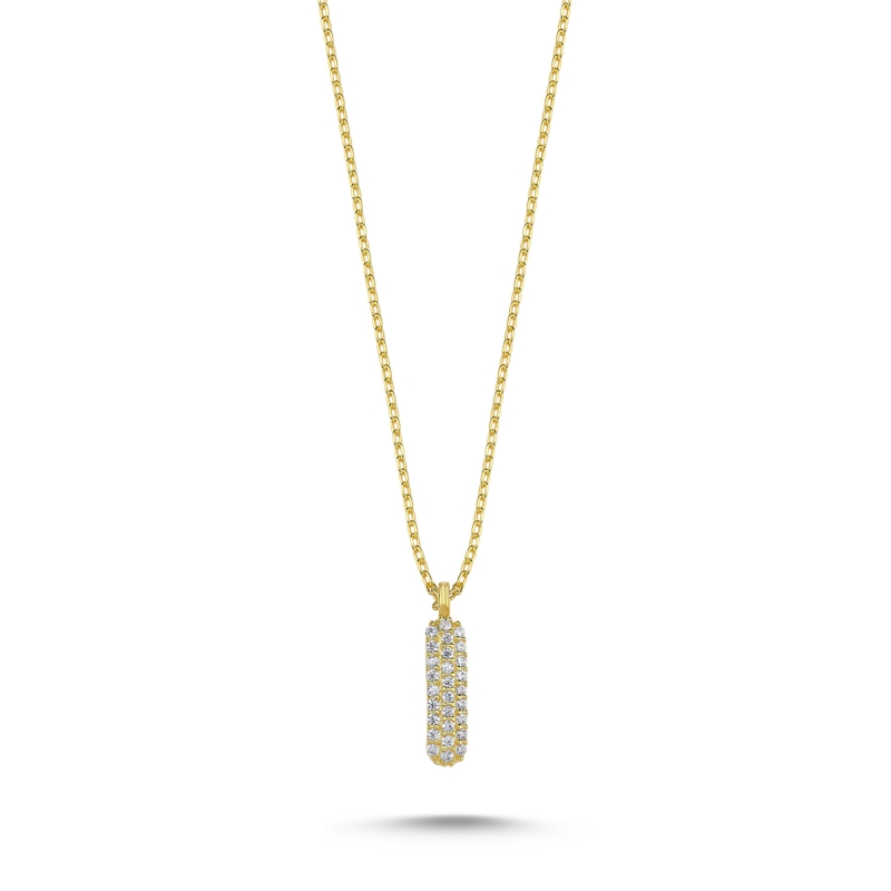 -I- Initial CZ Necklace - N103678