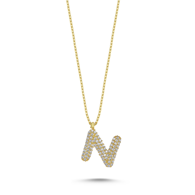 -N- Initial CZ Necklace - N103684