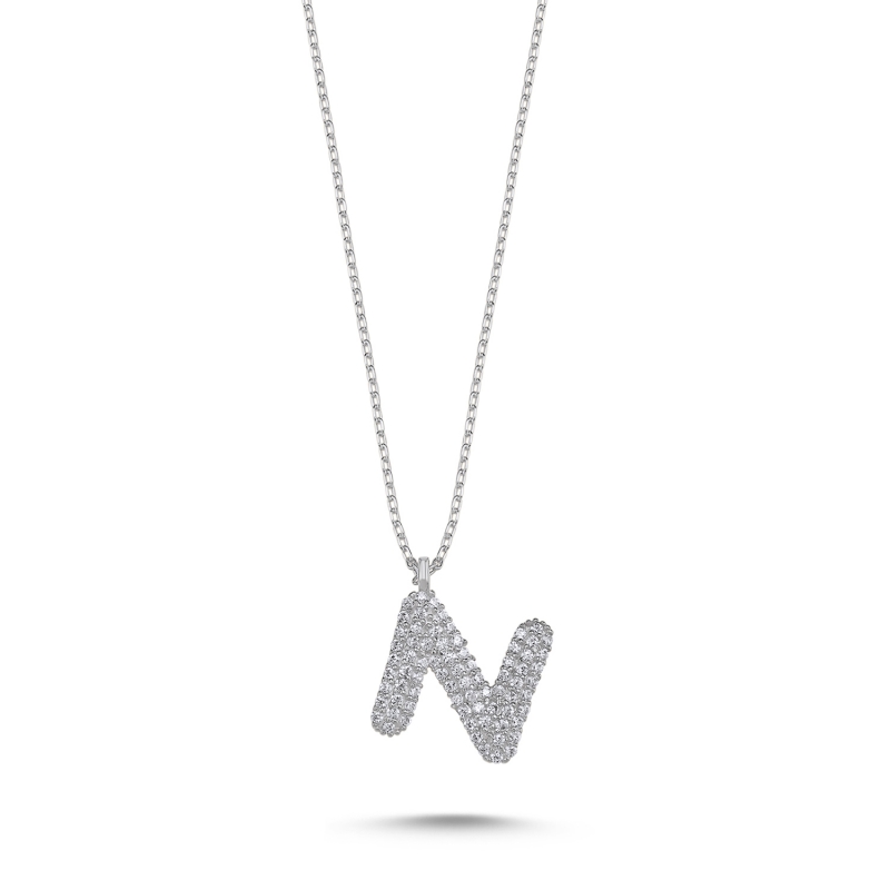 -N- Initial CZ Necklace - N103684