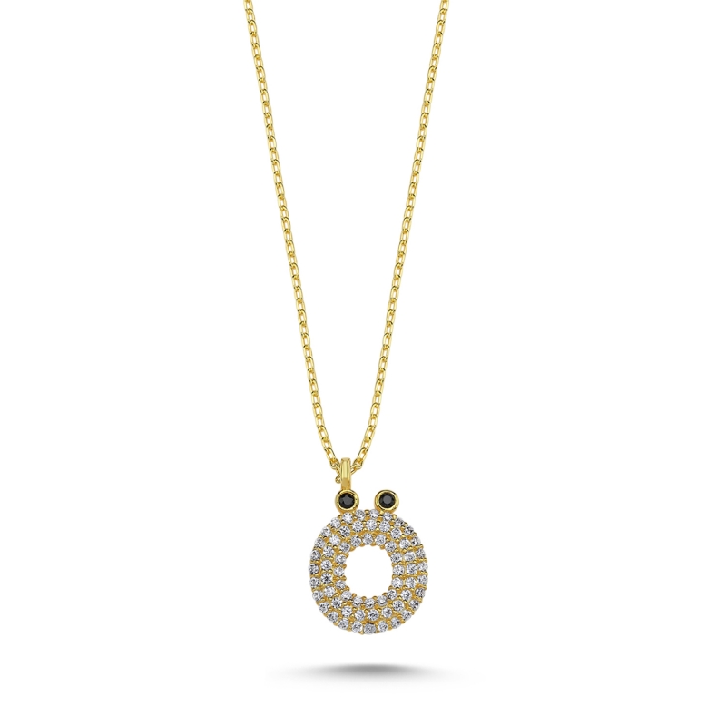 -Ö- Initial CZ Necklace - N103686