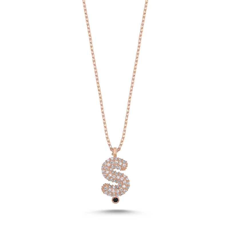 -Ş- Initial CZ Necklace - N103690